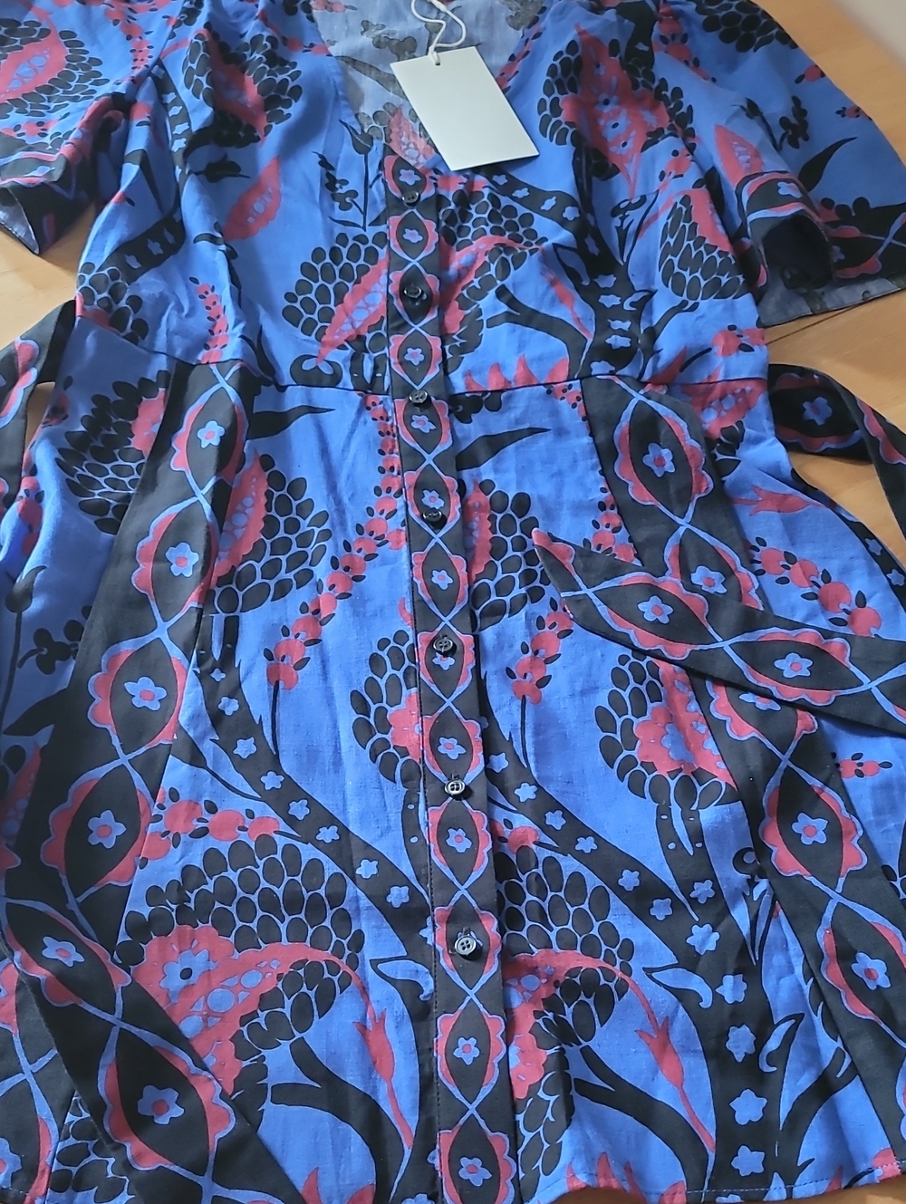 Sézane Sezane Lohla Dress in Atla blue - Picture 4 of 12